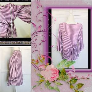 Lilac kimono sleeves blouse NWOT